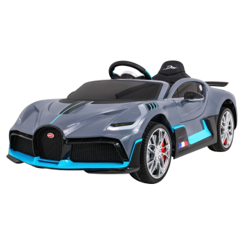 Bugatti Divo Autko na akumulator dla dzieci Szary + Pilot + EVA + Wolny Start + LED MP3